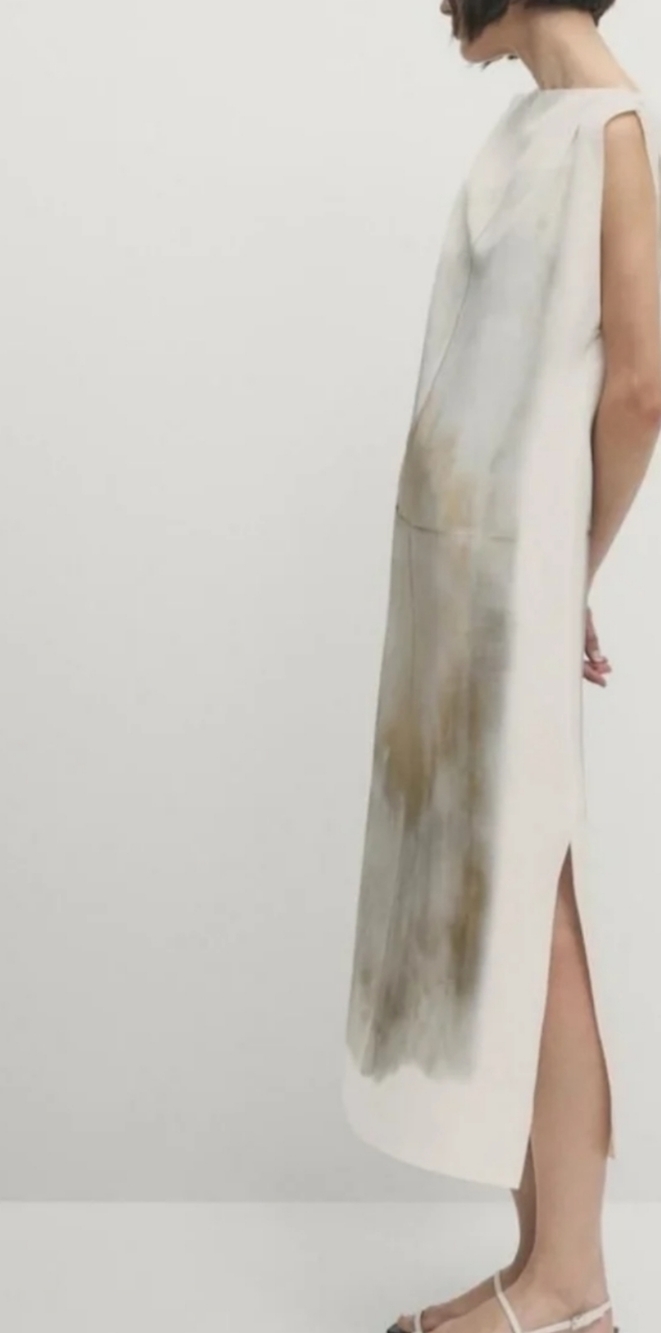 New Linen Luxury Blend Dress - Picture 3 of 7